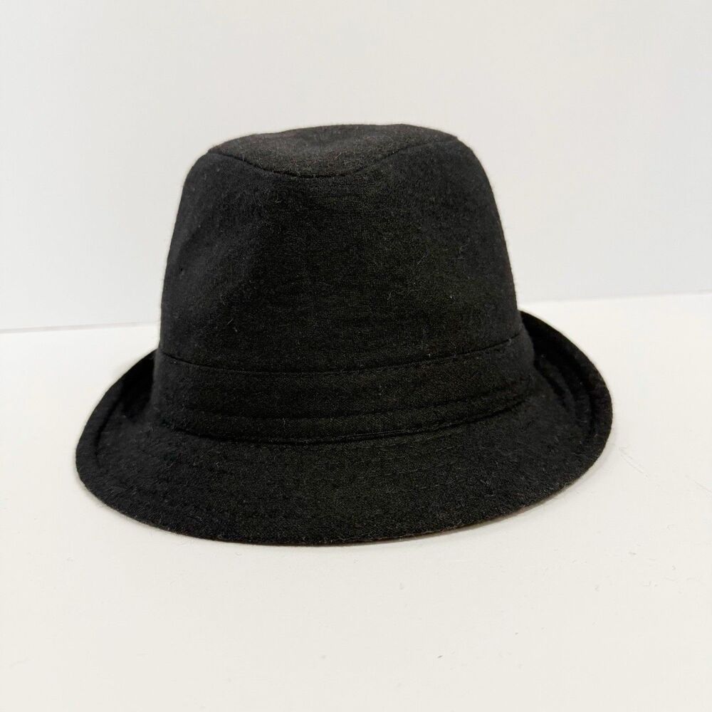 Milani Men Hat S/M Black 5% Wool 95 Polyester Designed in Italy - Picture 6 of 16